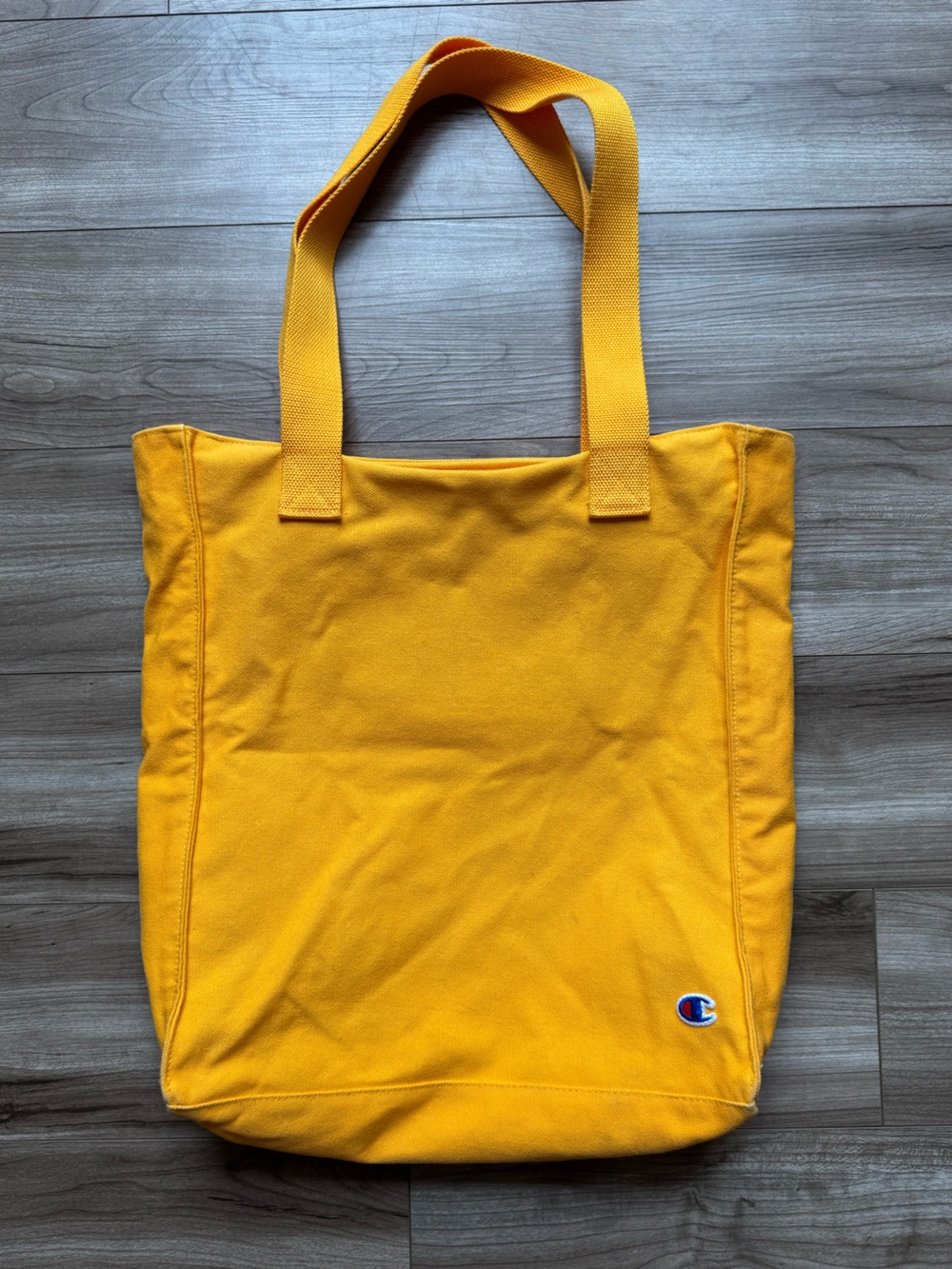 Champion Urban Outfitters 
Exclusive Canvas Zip Tote Bag Yellow book bag school - Picture 6 of 16